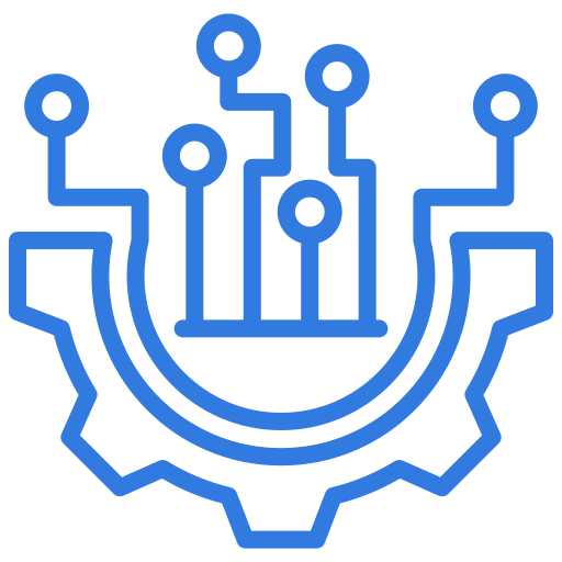 Electronic gear icon for the AI search page on Lockhern Digital
